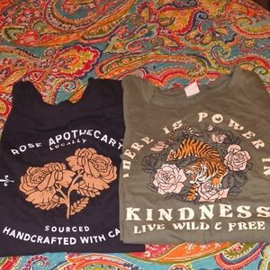 Graphic Tees - Black and Olive